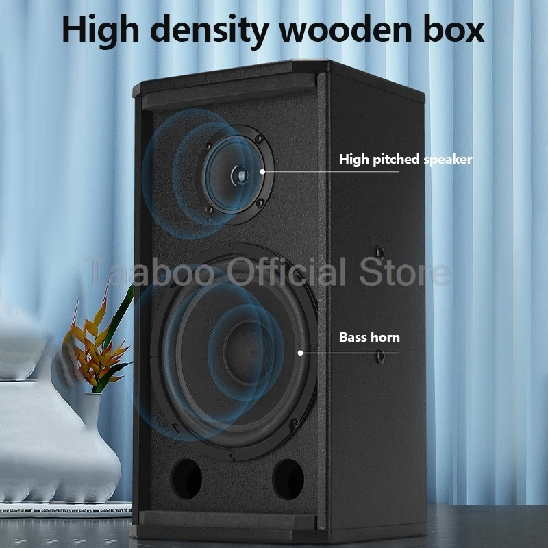 10 Inch Wall Mounted Speaker High Power Multi-function Bluetooth Sound Amplifier Professional Commercial Conference Audio Set