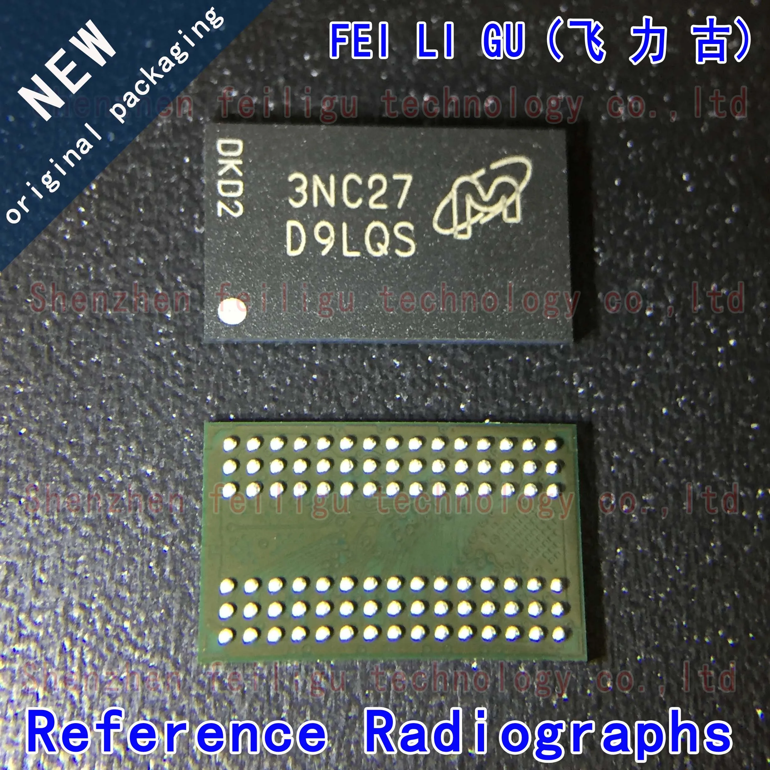 1PCS 100% New original MT46H16M32LFB5-6 IT:C screen printing:D9LQS package:BGA90 SDRAM-Mobile LPDDR memory 512Mb chip