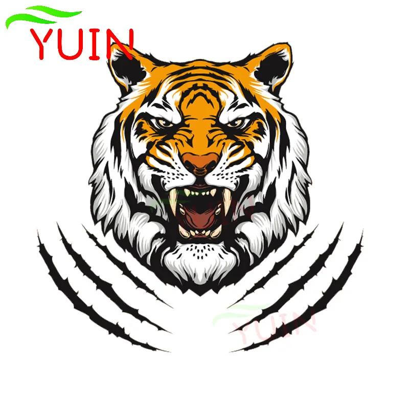 

Fierce в виде головы тигра, следы лап стикер автомобиля мотоцикла Аксессуары для автомобилей, персонализированные ПВХ графическое оформление ...