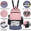 Professional Tennis Backpack Large Capacity Sports Racket Pack Holds 1-2 Tennis Rackets Outdoor Badminton Bag With Shoe Pocket 3