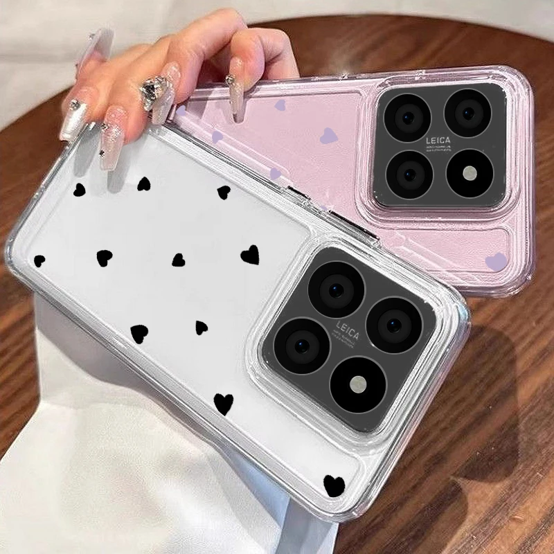 Clear Love Heart Soft Case - Transparent Protective Cover