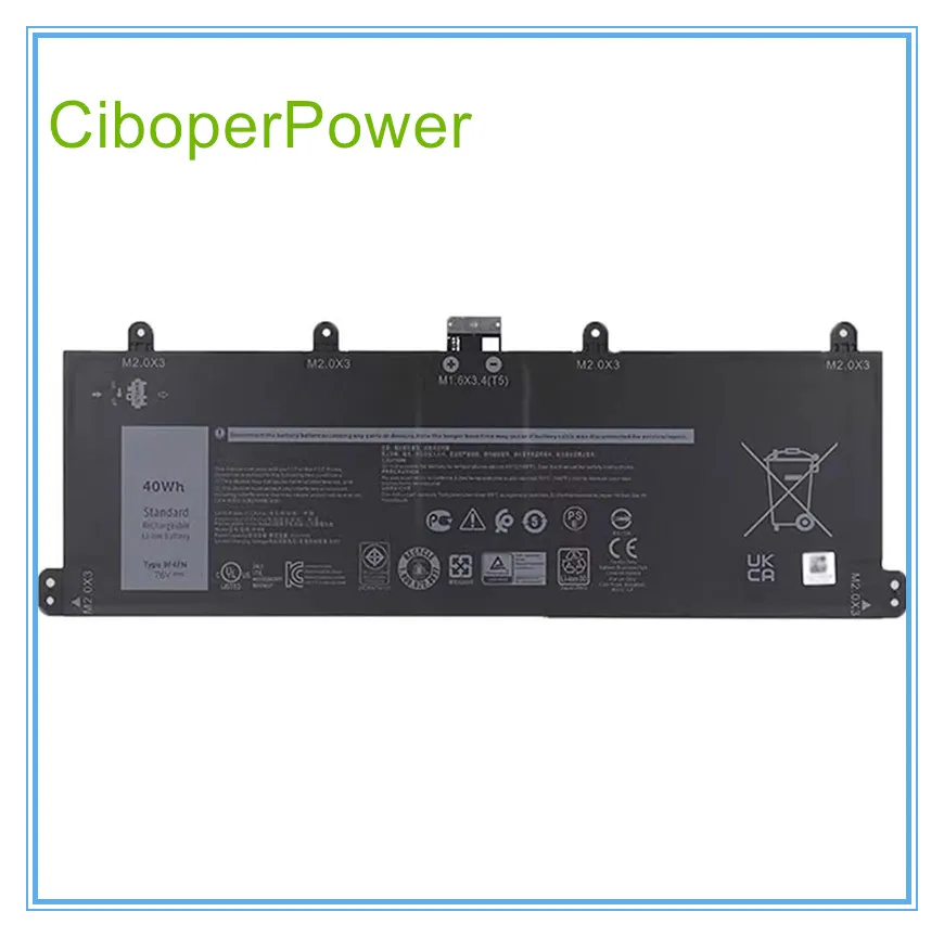 7320 탈착식 배터리, 14 3420 시리즈, 2VKW9, 2ICP4, 79/112, 7.6V, 40WH, 9F4FN