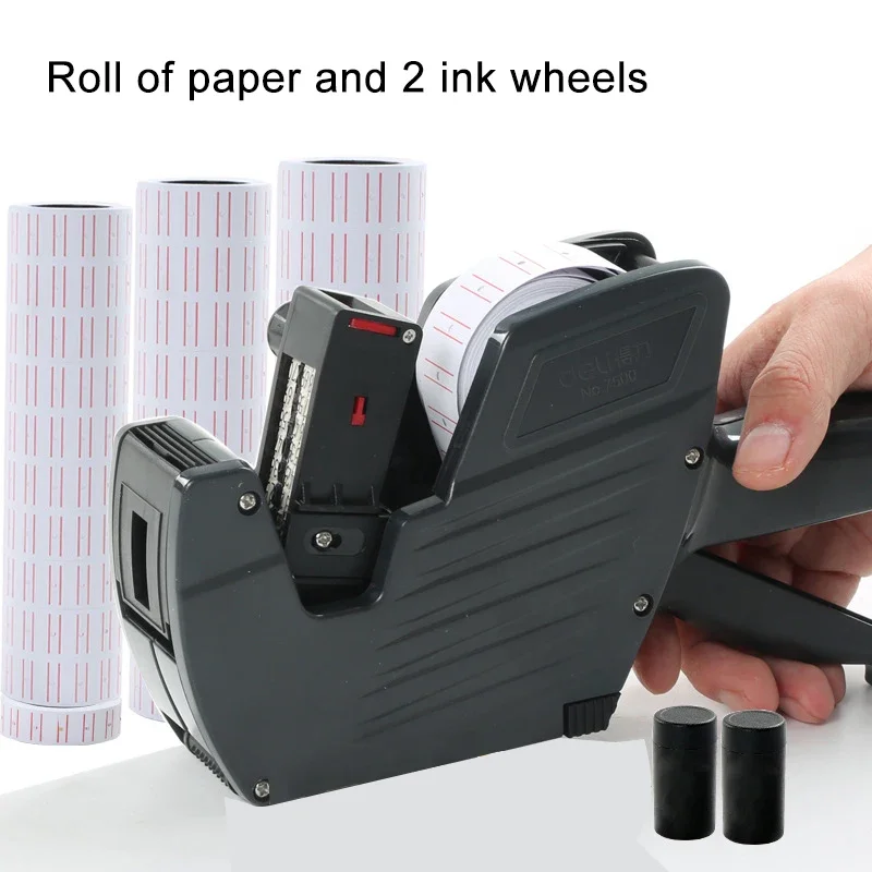 

Ручной пистолет для этикеток, пластиковый 8-разрядный бирка для этикеток для супермаркетов, торговых центров, канцелярских магазинов