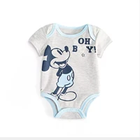 3Pcs Mickey Mouse Newborn Baby Rompers Baby Boy Jumpsuit Roupas Bebes Infant Clothes Summer Baby Bodysuits 5