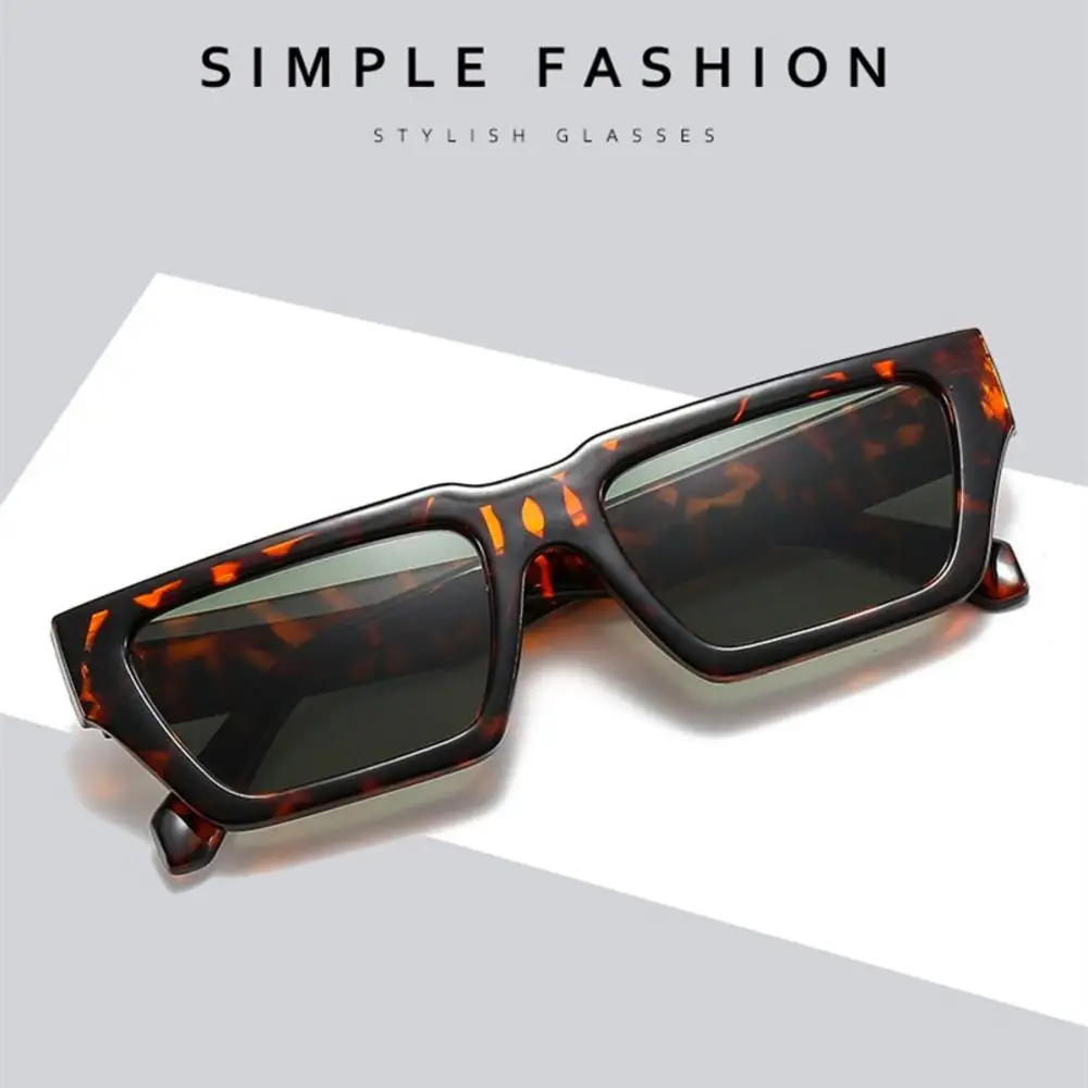 Vintage Square Frame Sunglasses UV400 Women Men Shades Eyewear