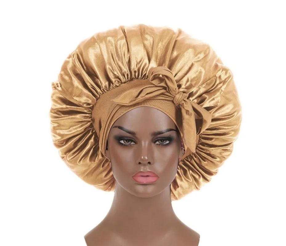 

Women's Round Cap Pullover Cap With Rubber Band Ribbon Imitation Silk Sleeping Hat Headband Hat Makeup Hat Women's Cap