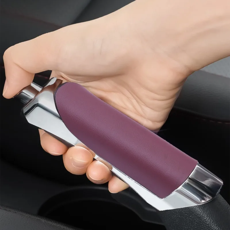 Hand Brake Cover Car Hand Brake Cover PU Leather Protector Handbrake Grips Universal Interior Decor Cover Auto Accessories