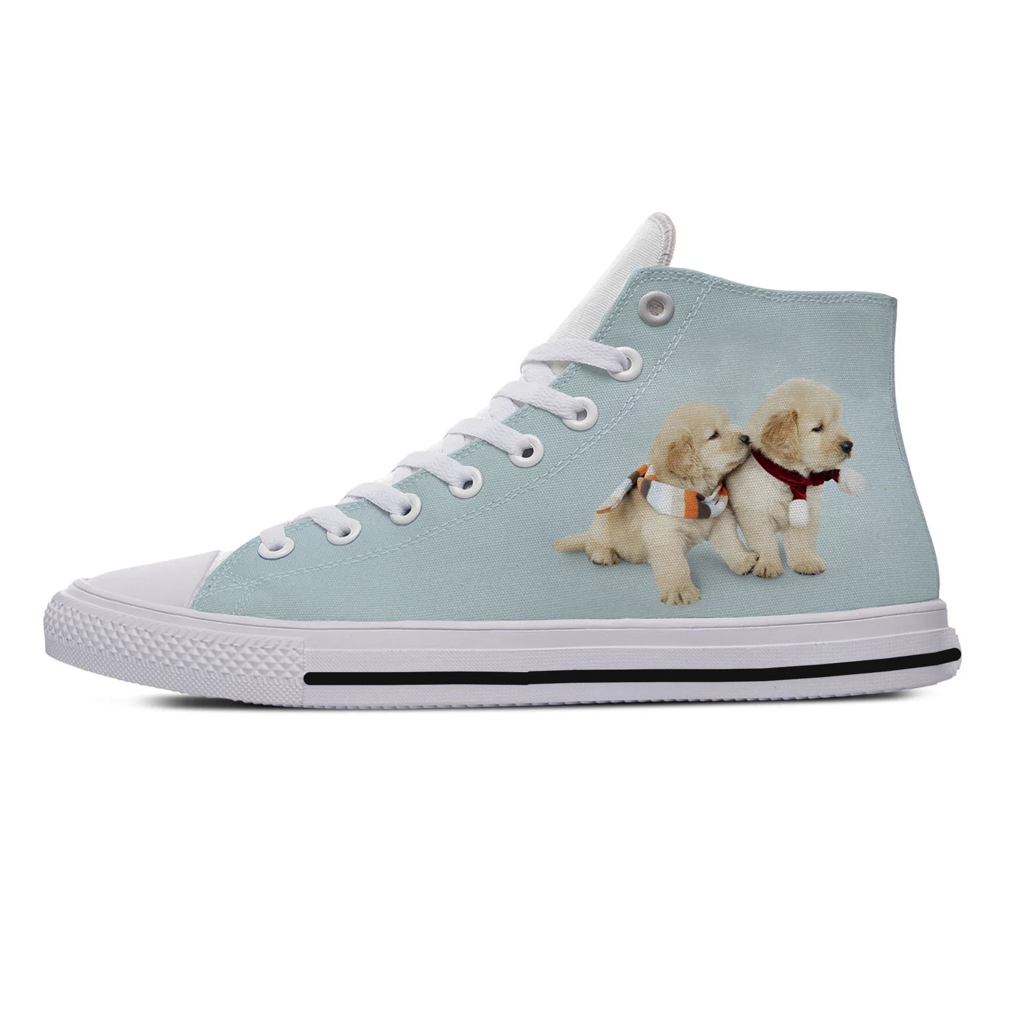 Hot Summer Labrador Retriever Dog Animal Pets Cut Kawaii Lightweight High Top Canvas Shoes Men Women Casual Sneakers Board Shoes
