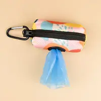 Abstract Designer Print Cute Design Pet Poop Bag Holder Dispenser Without Poop Bag And Leashes Can Attached With Any Dog Leashes 4