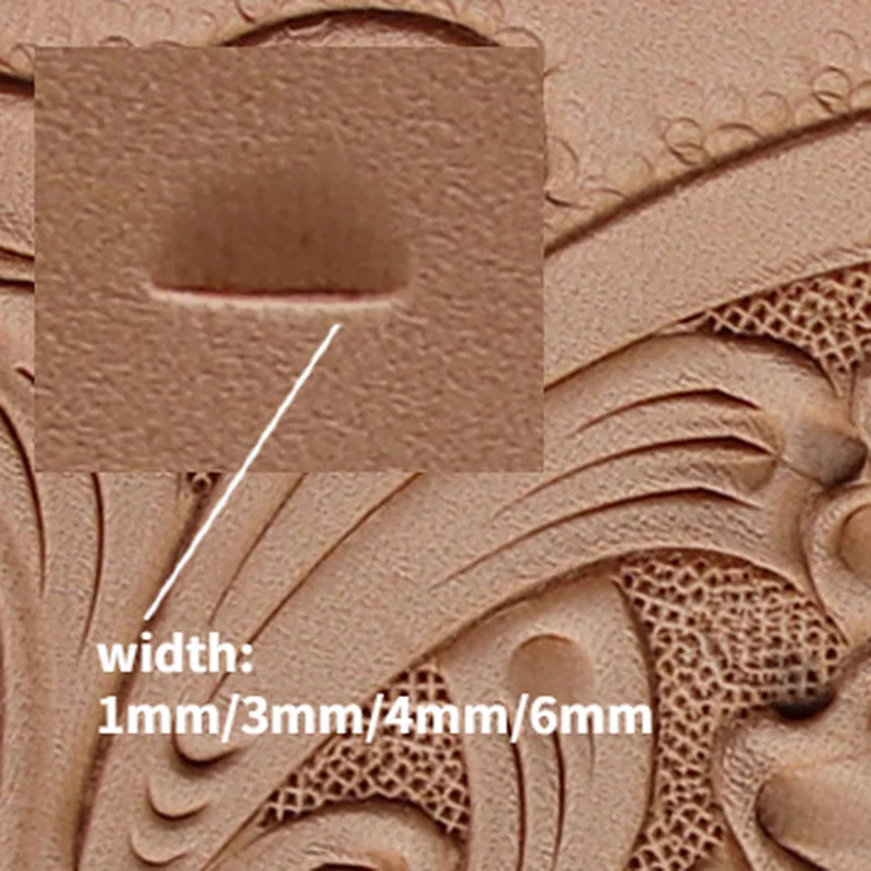 Leather Craft Stamps Carving Printing Tools Leather Carving Printing Tool Set Edge Knocking Vegetable Tanned Leather Craft Printer 4pcs/set