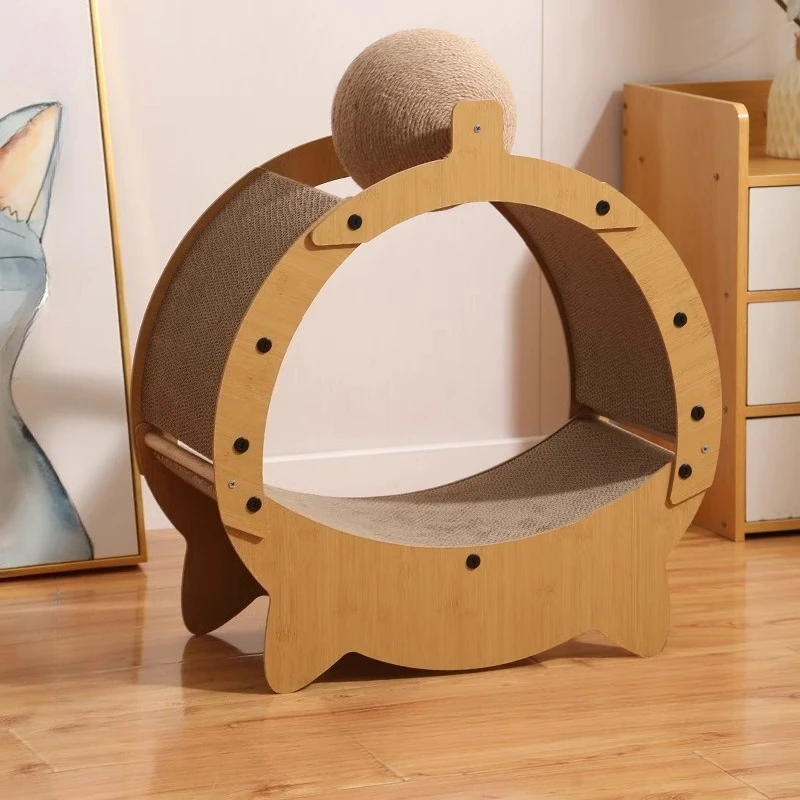 Pet Wooden Furniture Wood Cat House Cat Scratching Cat Climbing Frame Pet Bed For Kitty Pet Supplies