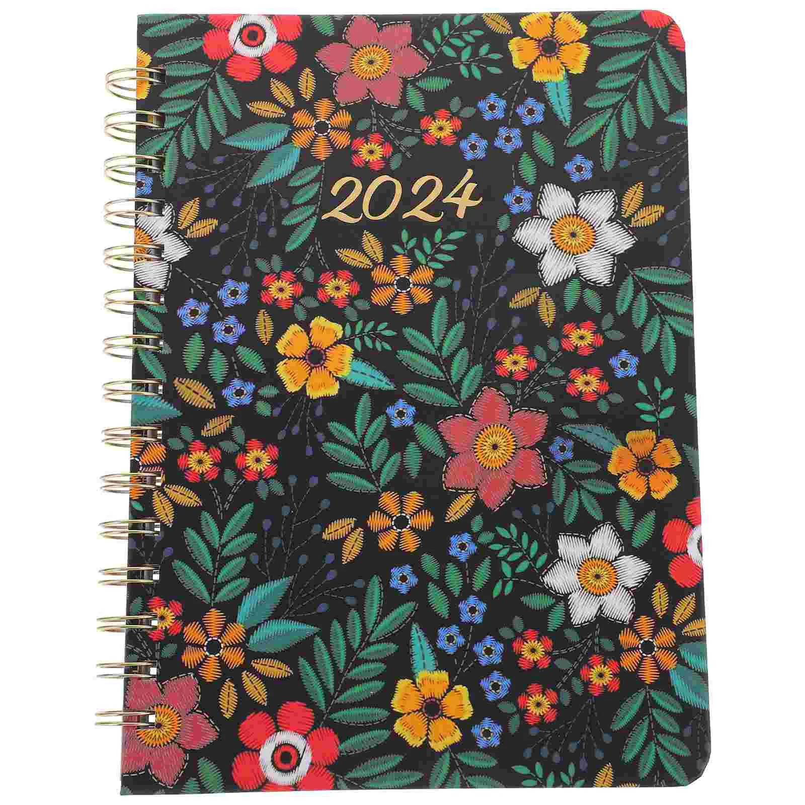 

Spiral Notebook Teacher Lesson Planner 2024 Manager Portable Books Academic Year Paper Weekly/monthly