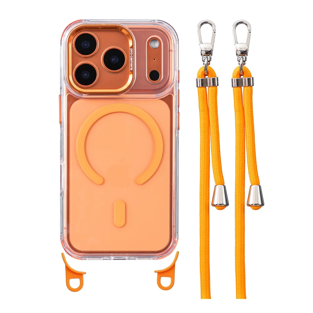 Crossbody Lanyard Phone Case with Clear Corners and Anti-Shock Protection