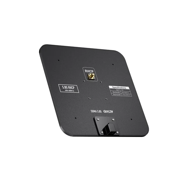 GEPRC SOMA 5.8G Directional Patch Antenna (RHCP) – 17dBi High Gain, 4.9-6GHz Band | SMA Connector for Long-Range FPV Drones 5