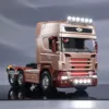 R620 1/14 3 Axles RC Tractor Truck 6*4 DIY Remote Control Lorry Car RTR Radio ESC Sound Light System Smoke Unit Painted Toy Gift 2