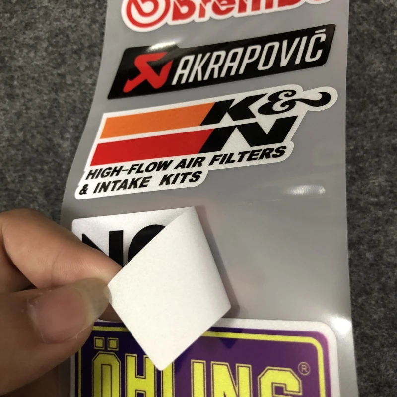 Motorcycle Sticker Helmet Sticker Sponsor SHOEI NGK Reflective Sticker Body Scratch sticker Motorcycle accessories