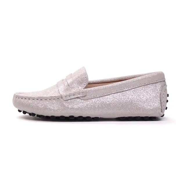 GRWG Shoes Women Genuine Leather Spring Flat Shoes Casual Loafers Slip On Women's Flats Shoes Moccasins Lady Driving Shoes 