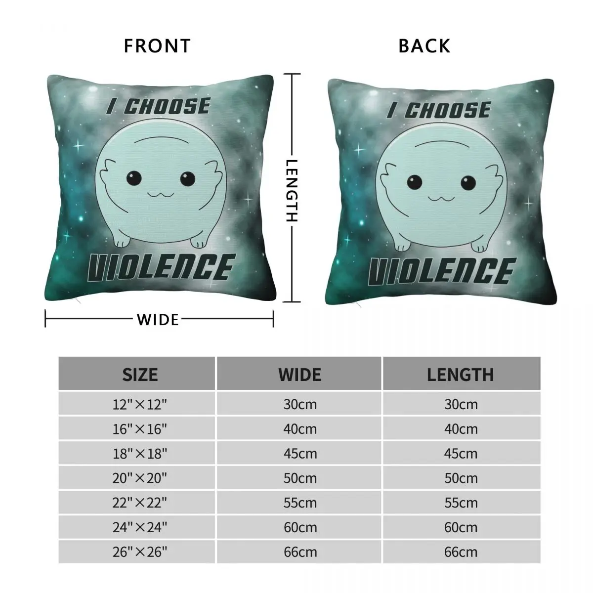 Memory Alpha Moopsy Chooses Violence Square Pillowcase Polyester Linen Velvet Creative Zip Decorative Pillow Case Home Cushion 2