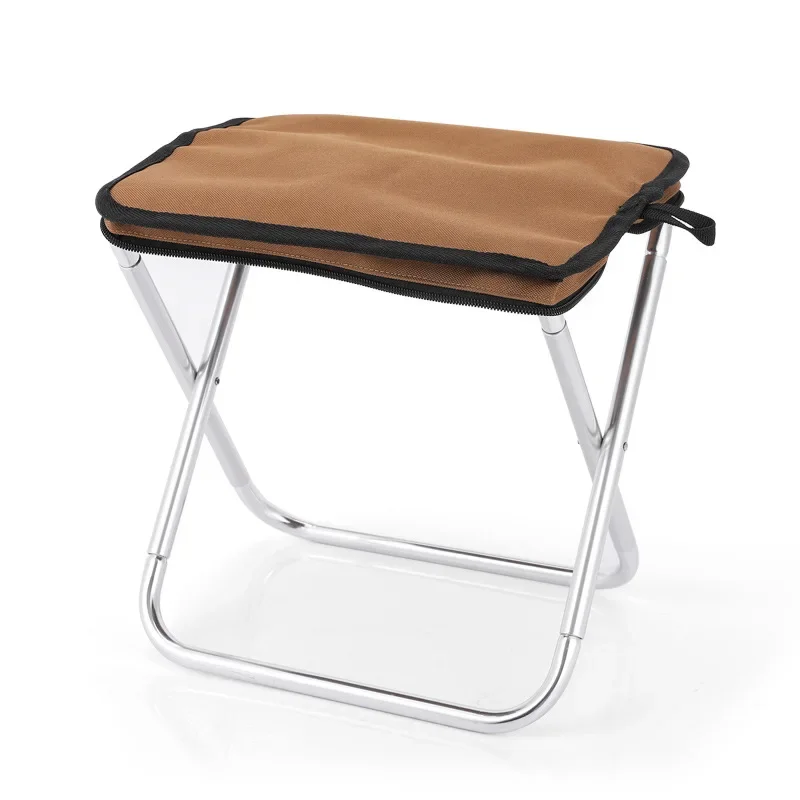 Chaise pliante aluminium toile Oxford portable légère pêche plage pique-nique avec sac