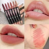 3D Matte Lipstick Lipliner Pencil Waterproof Lasting Outline Lips Contouring Smooth Nude Non-stick Cup Lipstick Crayon Cosmetics 3