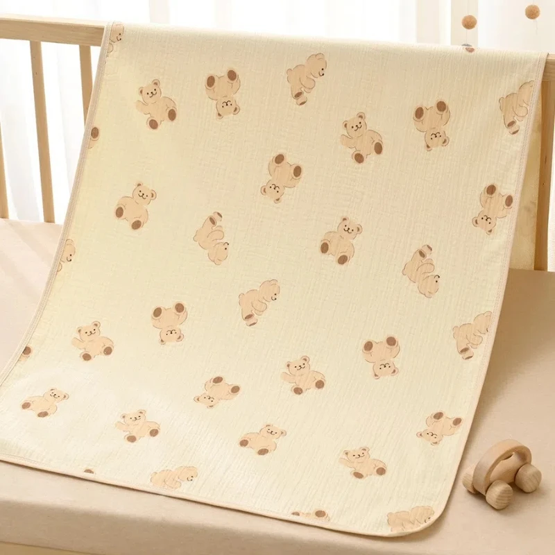 Waterproof Washable Mattress Urine Mat for Baby Toddlers Cute Cartoon Bed Protector Diaper Bedding Urine Pads Cloth Breathable