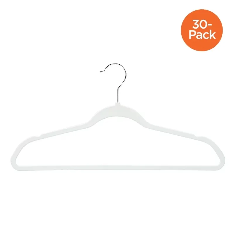 

Honey-Can-Do Non Slip Rubberized Suit Hanger, 30 Pack, White