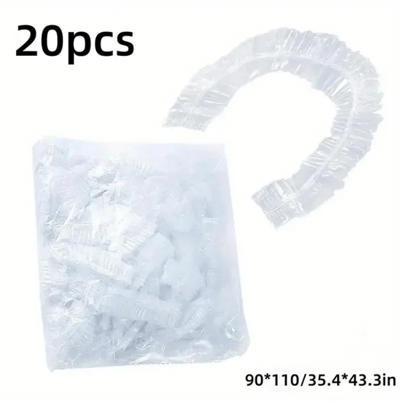 20/30pcs Install Disposable Large Protective Film and Dust Cover disposable shoe covers disposable luggage wheel covers