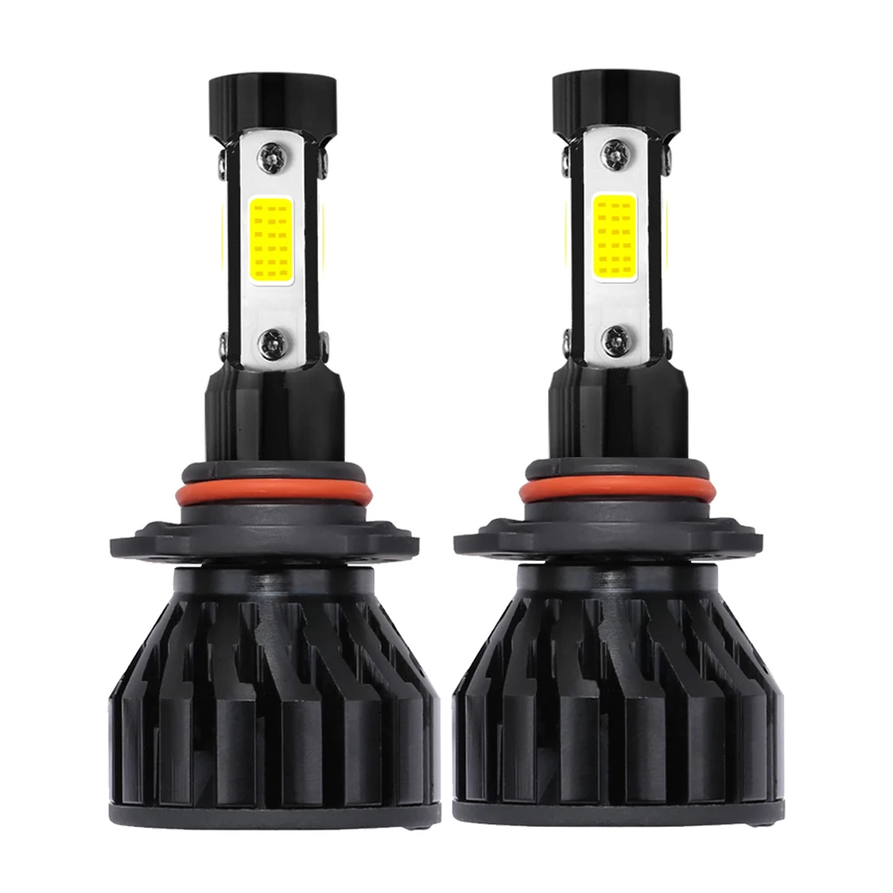 

2x 4-sided LED 360 Degrees Light H7 Led H8 H9 H11 H16 HB4 HB3 9005 9006 5202 Lamp Car Headlight Bulbs Auto Fog Light COB 6500K