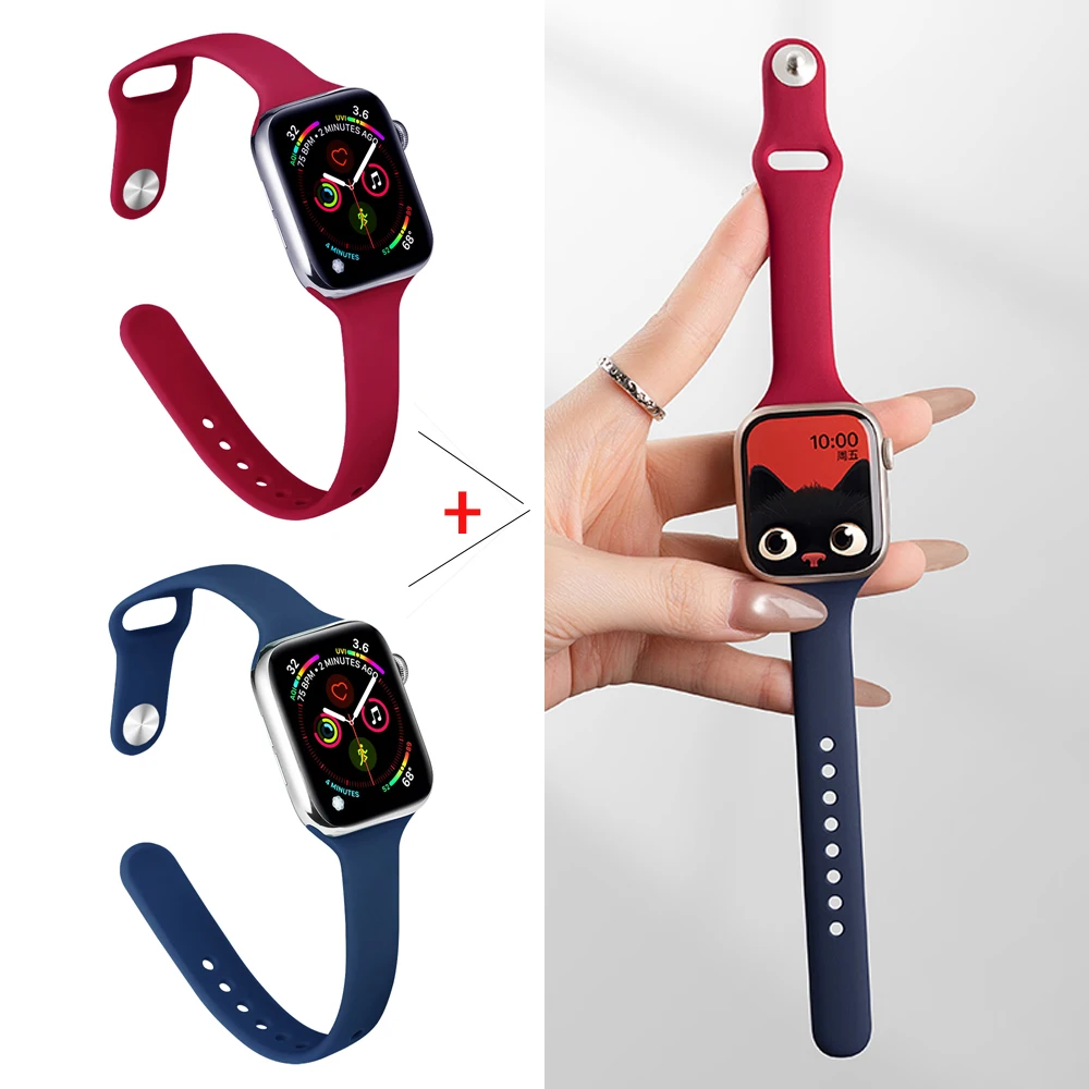 Slim Starlight Sport Silicone Watch Band Collection