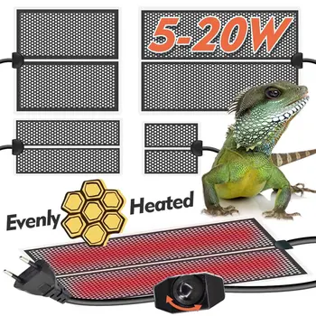 5-20W Reptile Heat Mat Plants Heating Pad with Temperature Control Indoor Garden Greenhouse Seedling Aquarium Terrarium Heater 1