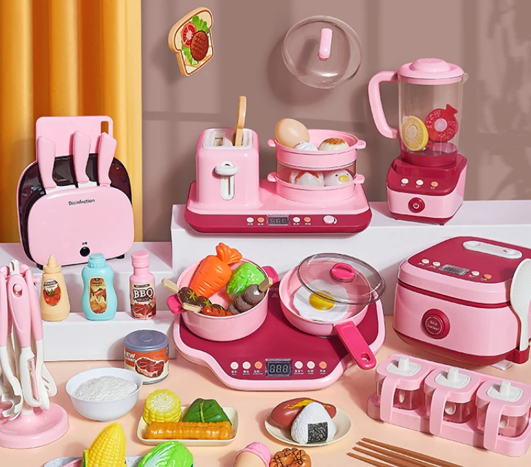 

Children's play house kitchenette toy set girl baby child cooking girl boy cooking simulation kitchenware.