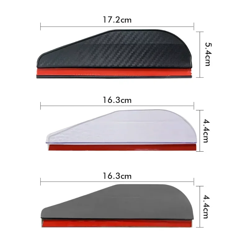 Auto Mirror Accessories Car Rearview Mirror Rain Eyebrow Carbon Fiber Sun Visor Shade Protector Clear Vision