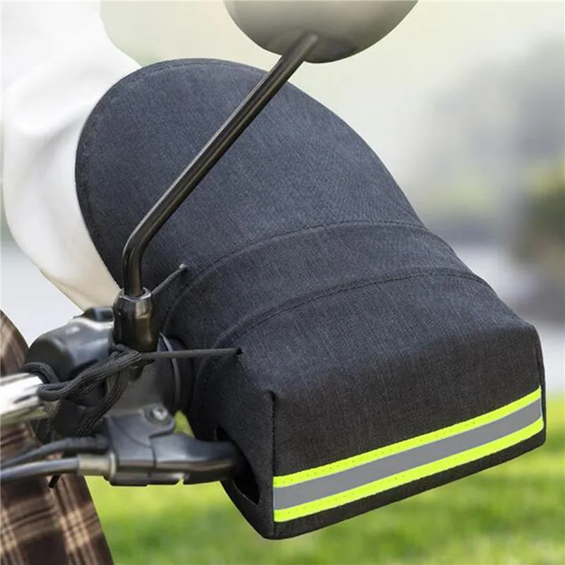 

Motorcycle Handlebar Muffs Summer Waterproof Sun Protection Gloves With Reflective Strip Design Modified Decorative Accessories