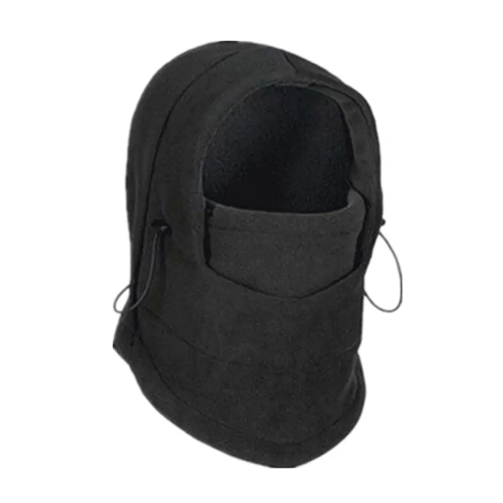 방풍 따뜻한 겨울 양털 Skullies 보닛 모자 마스크 귀 보호 스카프 풀오버 모자 후드 모자 Beanies Hat Women Winter Cap
