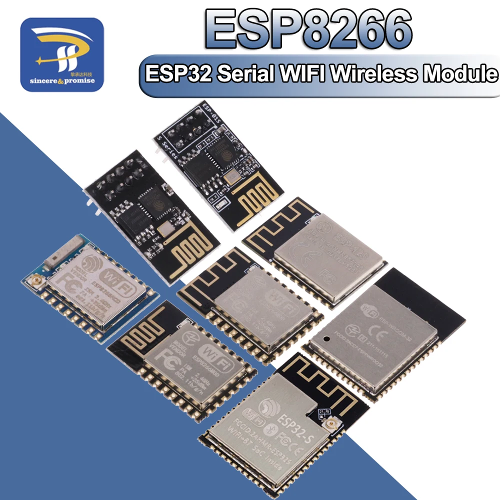 Ricetrasmettitore Senza Fili Esp32 Del Modulo Senza Fili Di Serie Esp8266 Esp-01 Di Di Moule Di Di Wifi Di Serie Esp-12E Esp-01S