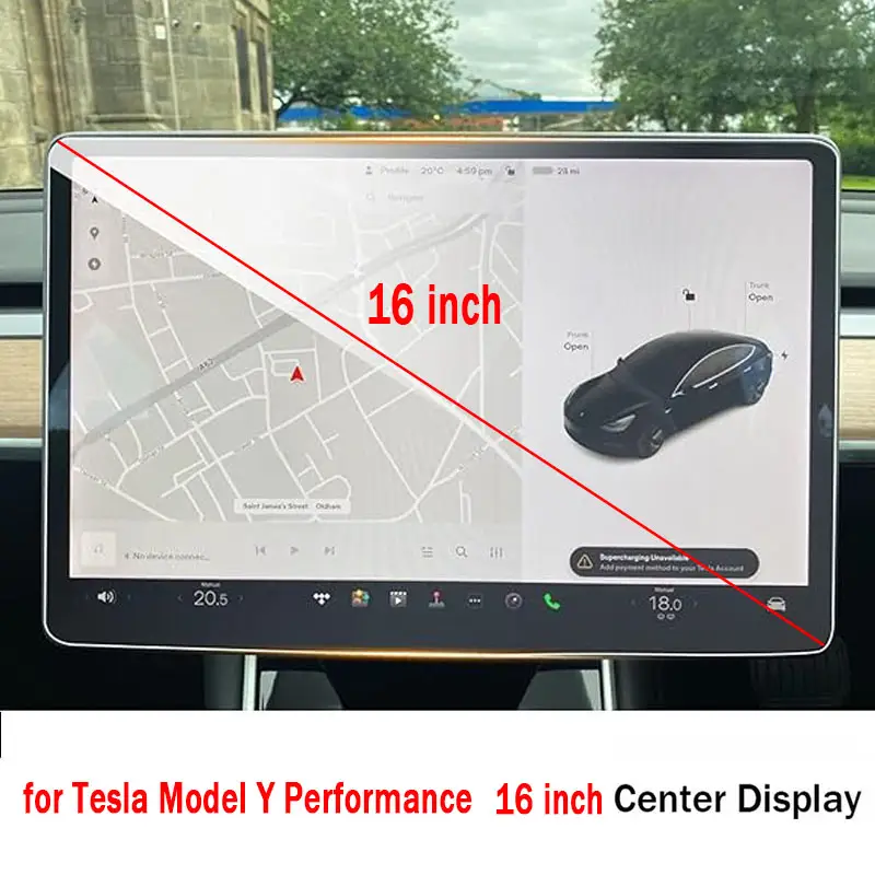 Tempered Glass Film Protector for Tesla Model 3 Highland Model Y Juniper Model Y Performance Rear Center Control Screen - Image 8