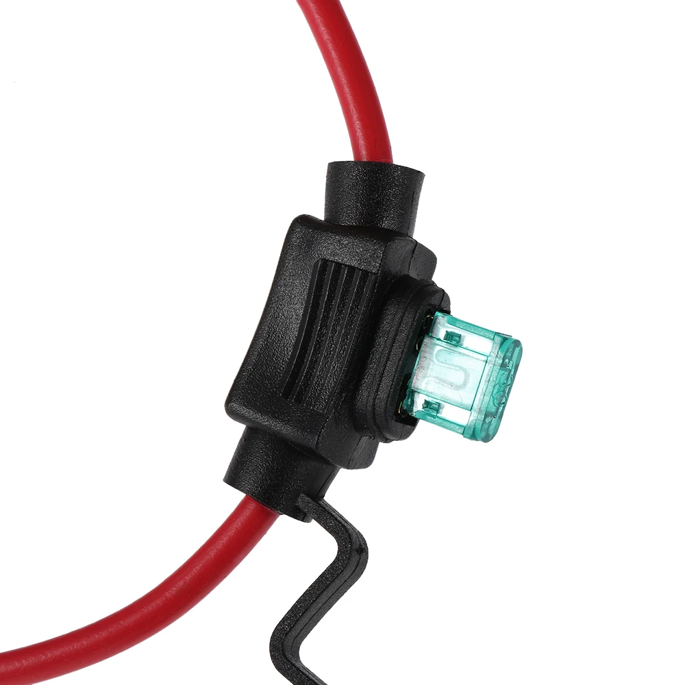 Car Automotive In-Line Mini Blade Fuse Holder 12V 30A with 6 Fuses 5A 10A 15A 20A 25A 30A Fuse Holder with Splashproof Casing