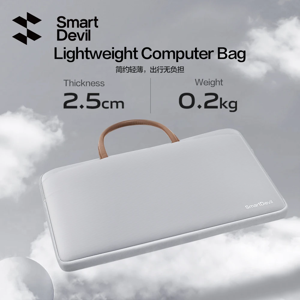 SmartDeviL Laptop Bolsa Bolsa para Computadores de 14 Polegadas Apple Huawei Lenovo Slim Computador pacote Slim e Elegante Simples 14 Polegadas