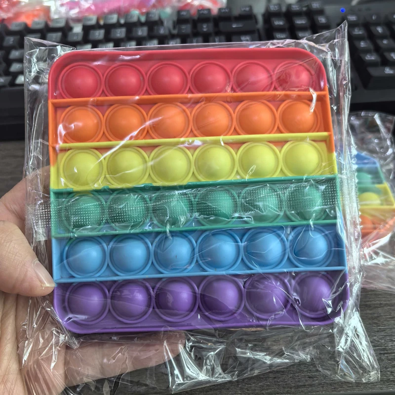 Fidget Push Bubble Silicone Sensory Toy For Stress And Anxiety_voghion.com