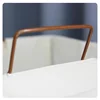 Foldable Laundry Basket with Handle - Iron Frame Waterproof Storage Basket, Large Collapsible Clothes Hamper 5