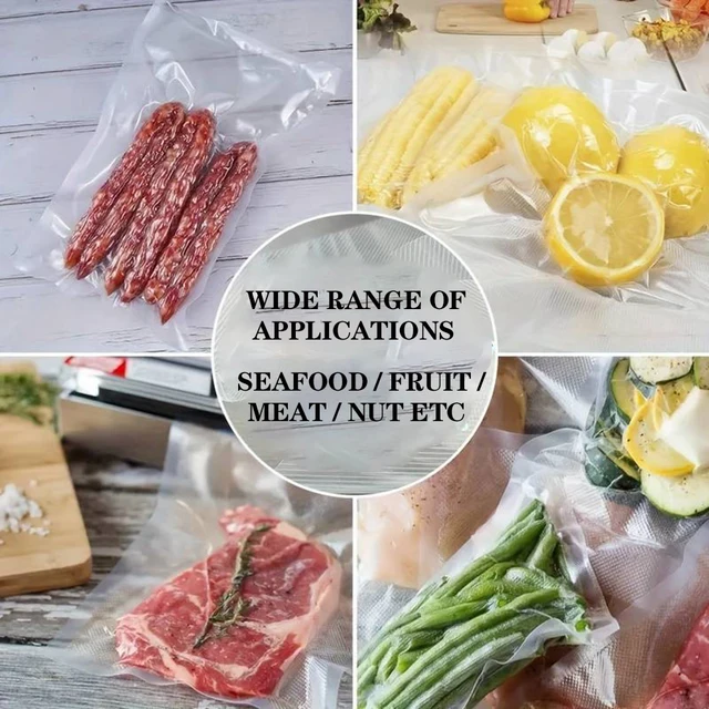 50 sacs de conservation sous vide de qualité supérieure, fraîcheur et stockage des aliments, sacs de rangement réutilisables sans BPA, organisateur de cuisine 5