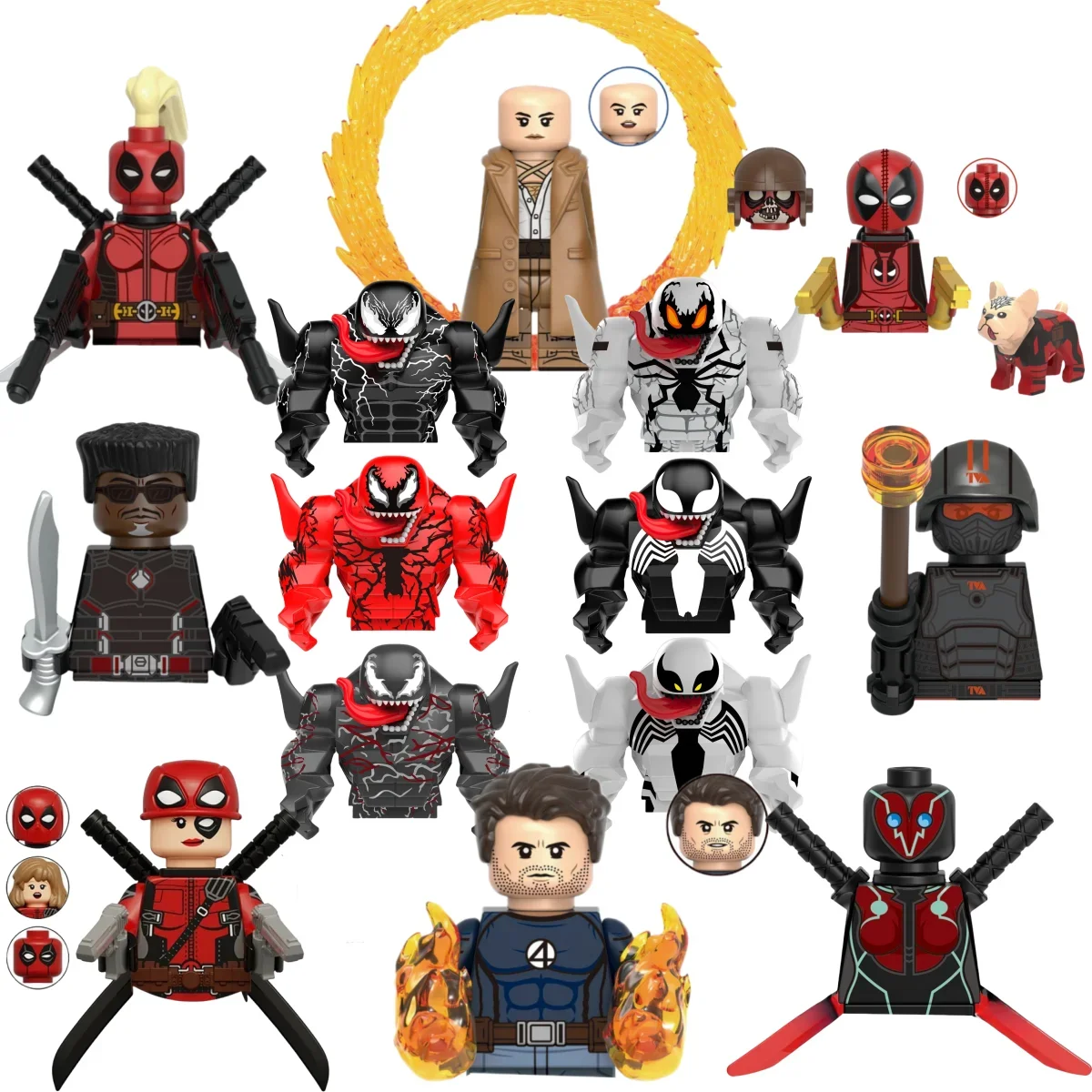Disney Building Blocks Mini Model Figures Big Goblin Spiderman Iron Man Venom Captain Hawk Deadpool Technic Armor City Gift Toys construction blocks building blocks
