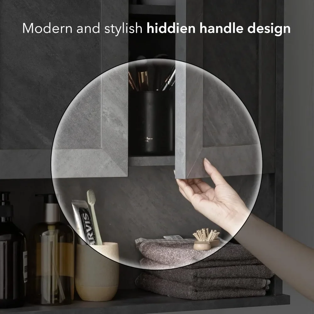 NEW-Bathroom Wall Cabinet Over Toilet Storage Cabinets 25x30 in Above Toilet Wood Medicine Cabinets for Bathroom Wall Mounted Ca