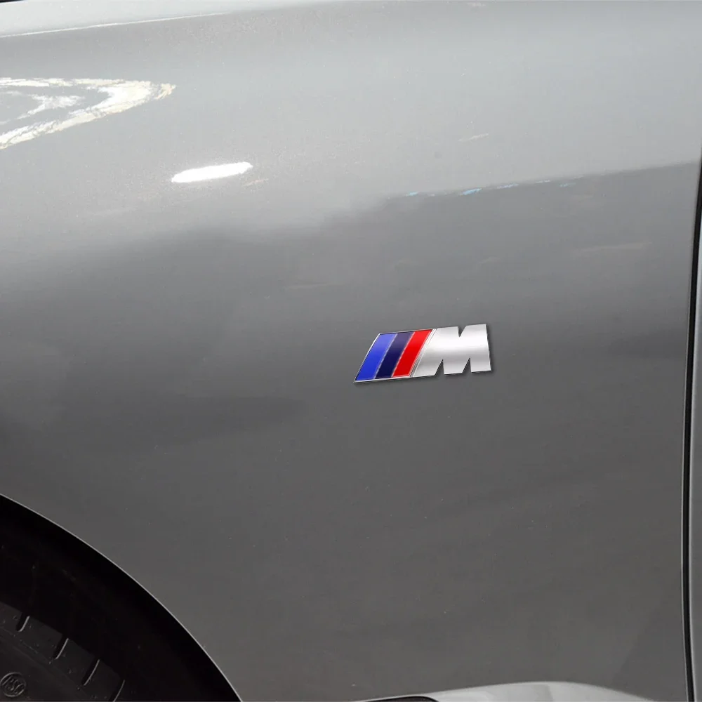 ABS BMW M 배지 스티커 바디 트렁크 장식 액세서리, BMW M X1 X2 X3 X4 X5 X6 E30 E34 E39 E36 E46 E60 E62 E90 E91 E92