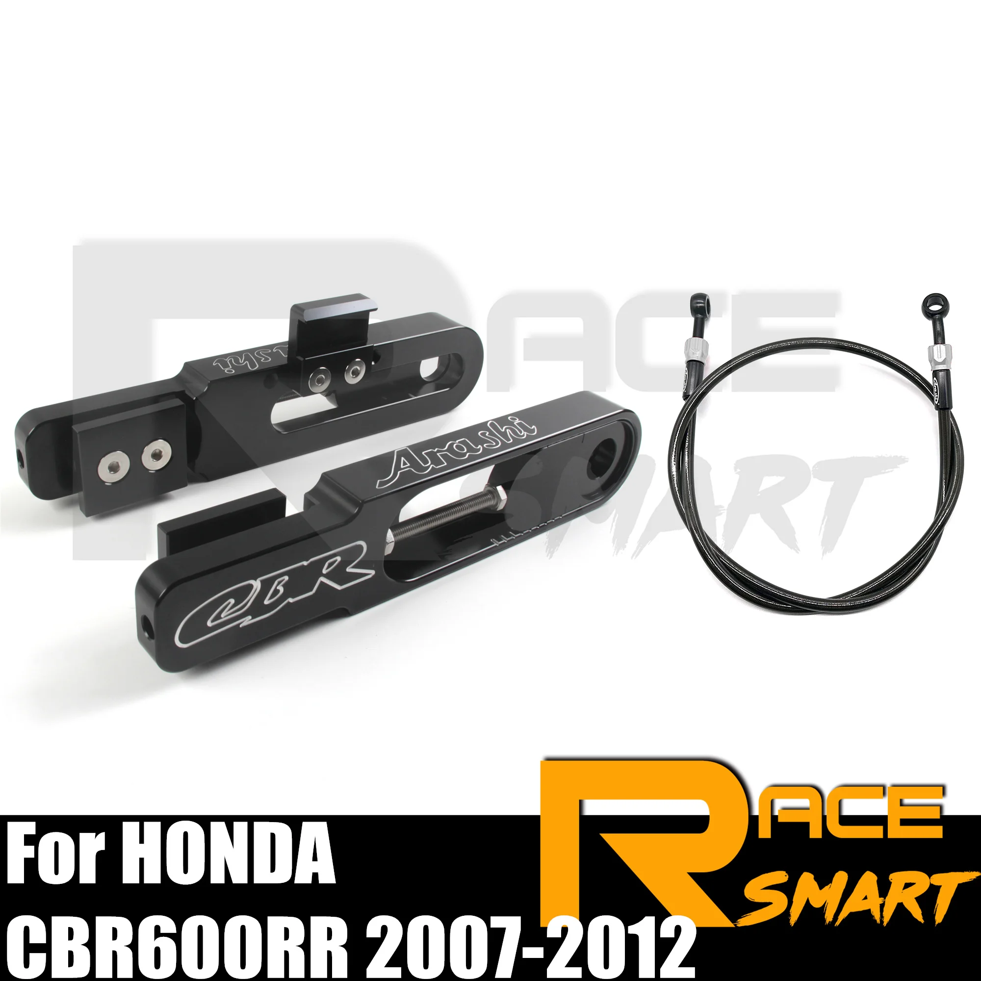 For HONDA CBR600RR 2007-2012 Motorcycle Extension Swingarm Extended Sliders Swing & Brake Hose Line CBR600 RR CBR 600RR 2008 09