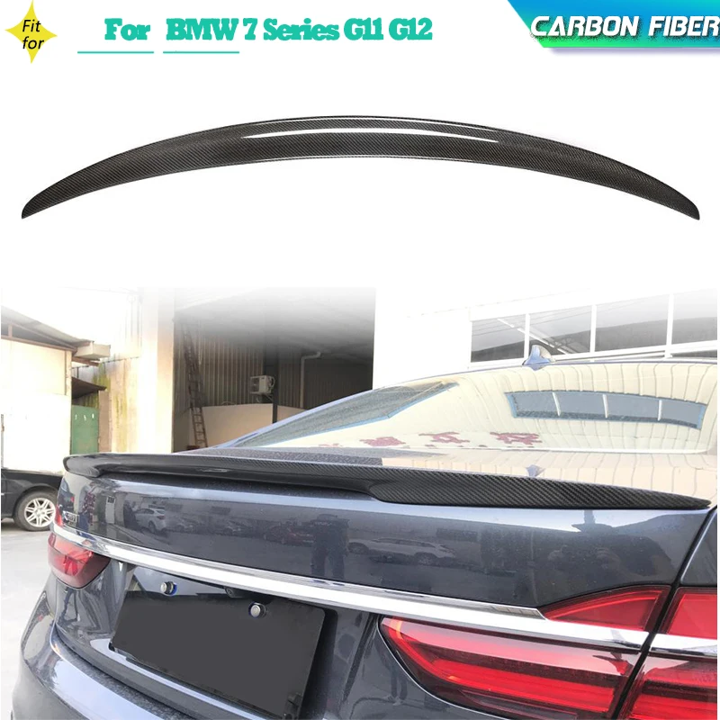 

Carbon Fiber Car Rear Trunk Spoiler Wings For BMW 7 Series G11 G12 740i 750i M760i Sedan 4-Door 2016-2022 Tail Boot Lid Wing Lip