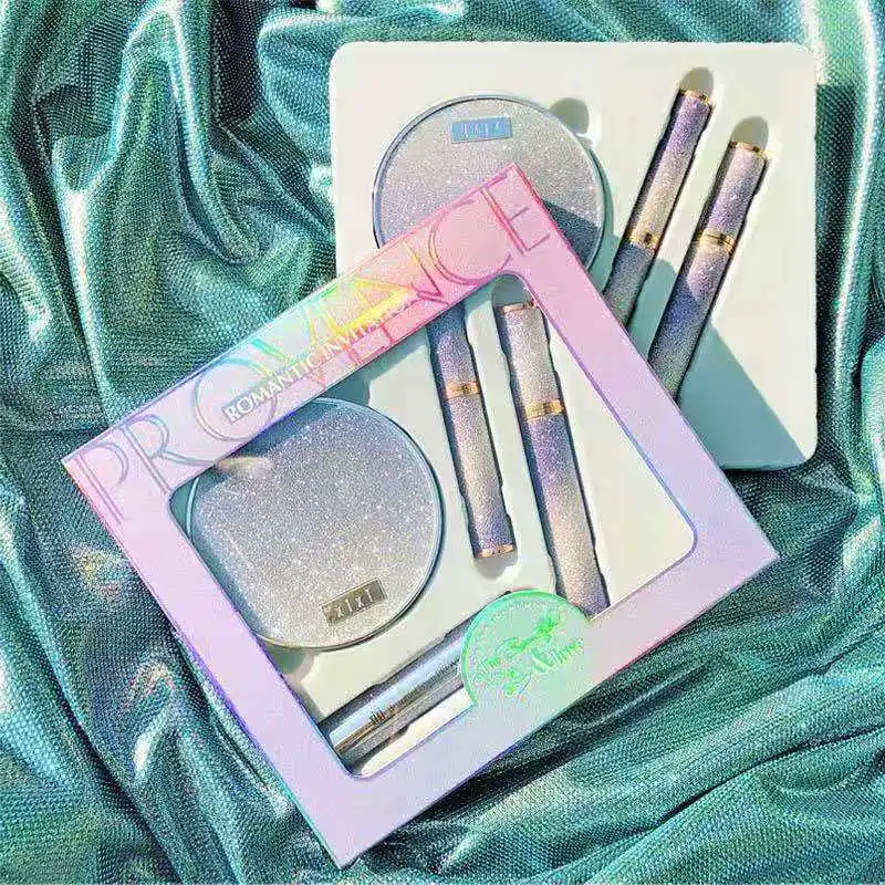 

Набор для макияжа, тени для век, помада, воздушная подушка, BB крем, очаровательные Косметические кисти для лица