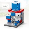 Mini Shop Market Street View Sets Model Building Blocks Hamburger Restaurant Retail Store Creative Architecture Friend Girl City 4