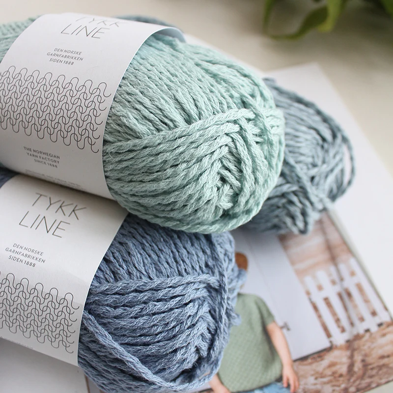 1*50g ball Sandnes Garn Tykk Line Yarn DIY Craft Handknitting Yarn Mid Thick Crochet Yarn 5