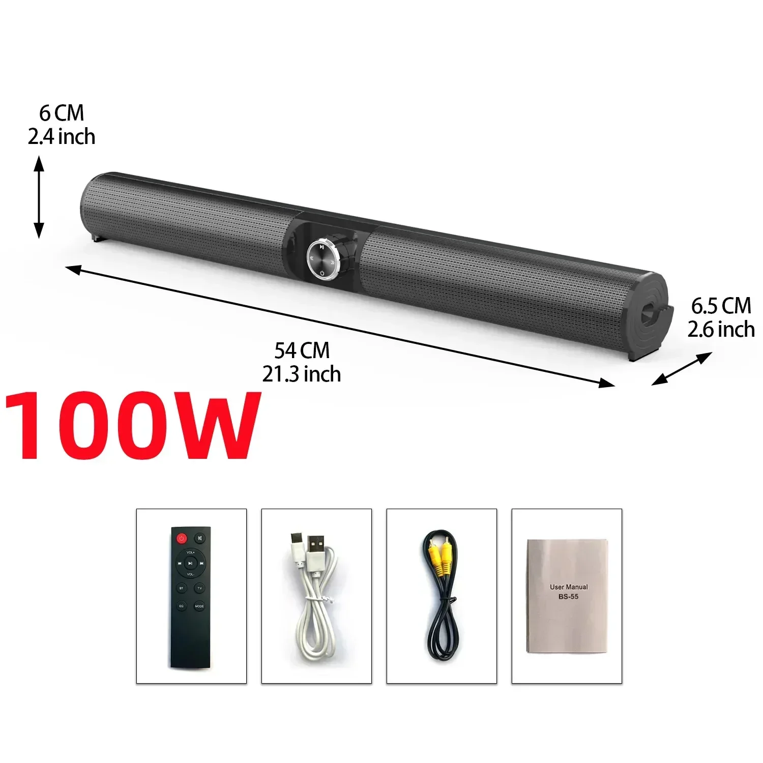 Altoparlante Bluetooth Home Wireless Desktop Tv Computer Stereo Bass Speaker Altoparlante Multimediale Fm Caixa De Som Bluetooth Bs-55